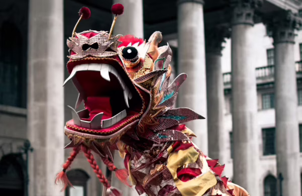 Nouvel An chinois Chinatown dragon Londres