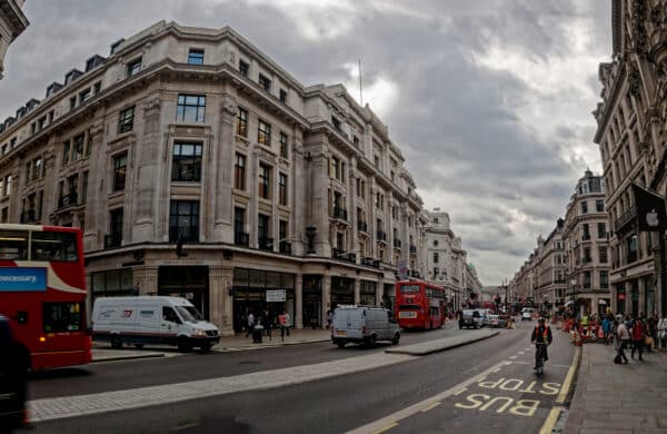 Rue de Regent Street à Londres