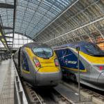 Eurostar en gare Saint Pancras à Londres