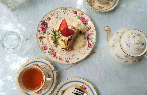 Moment du tea time à londres