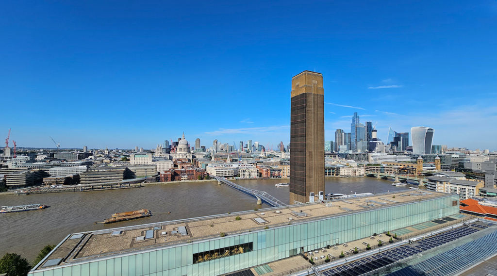 Vue depuis le Tate Modern à Londres