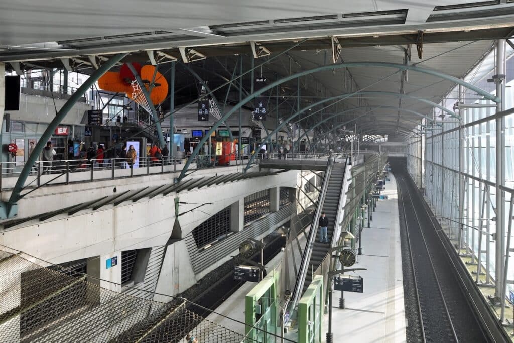 Gare Lille Europe où l'on peut prendre l'Eurostar jusqu'à Londres