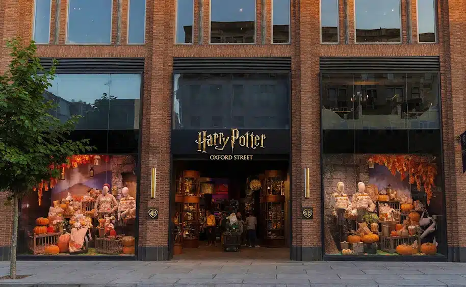 Façade magasin Harry Potter sur Oxford Street à Londres